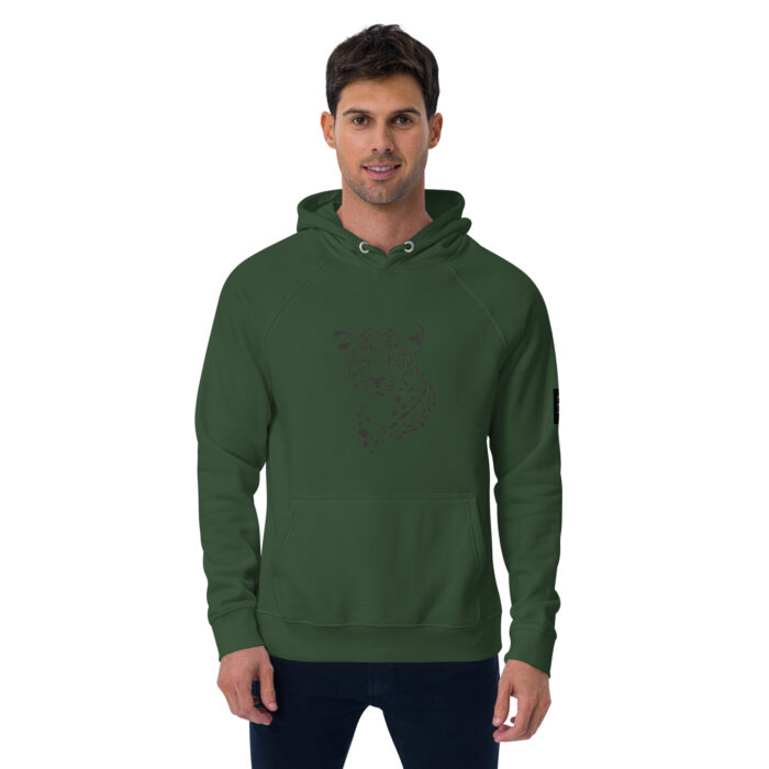 Sweat à capuche écologique Raglan unisexe "Tete Léopard" – Image 22