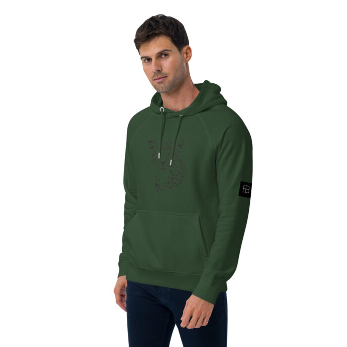 Sweat à capuche écologique Raglan unisexe "Tete Léopard" – Image 28