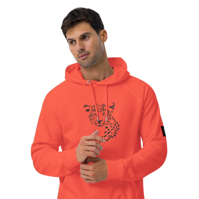 Sweat à capuche écologique Raglan unisexe "Tete Léopard" – Image 31