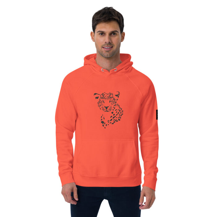 Sweat à capuche écologique Raglan unisexe "Tete Léopard" – Image 29