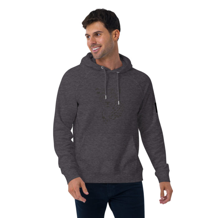 Sweat à capuche écologique Raglan unisexe "Tete Léopard" – Image 16