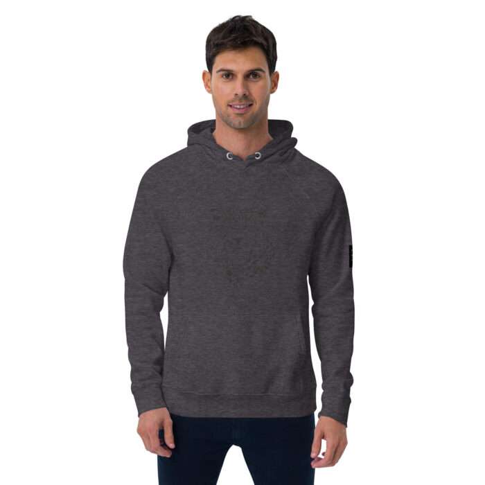 Sweat à capuche écologique Raglan unisexe "Tete Léopard" – Image 15