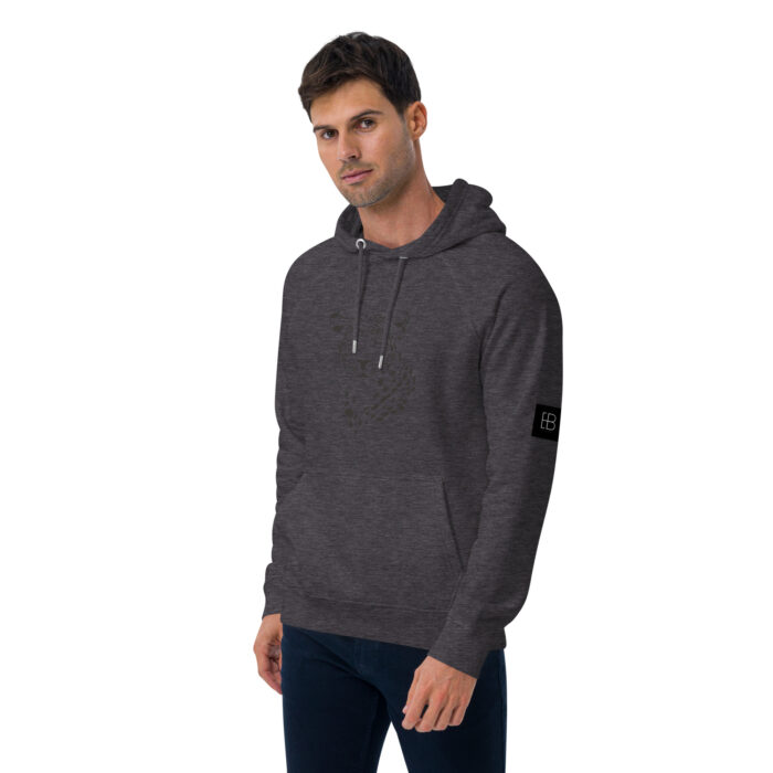 Sweat à capuche écologique Raglan unisexe "Tete Léopard" – Image 21