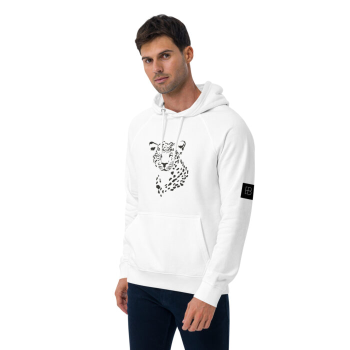 Sweat à capuche écologique Raglan unisexe "Tete Léopard" – Image 42